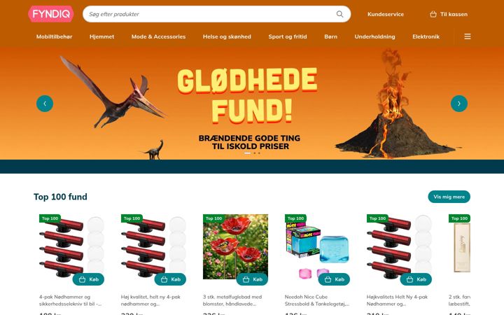 Screenshot of fyndiq.dk