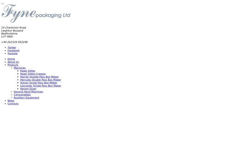 Screenshot of fyne-packaging.co.uk