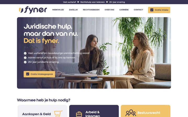 Screenshot of fyner.nl