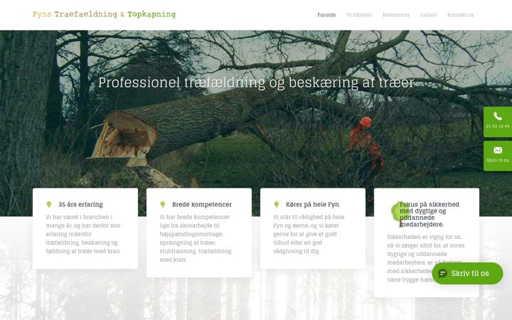 Screenshot of fynstraefaeldning.dk