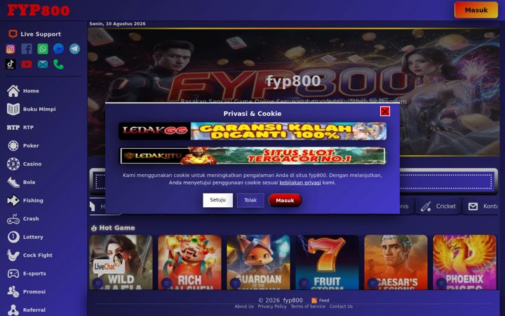 Screenshot of fyp800.org