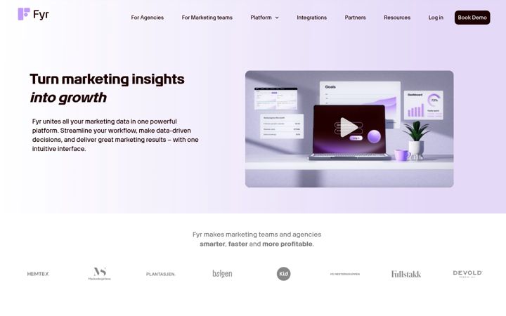 Screenshot of fyr.ai