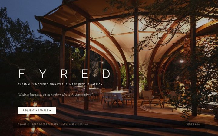 Screenshot of fyred.co.za