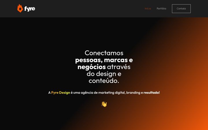 Screenshot of fyredesign.com.br