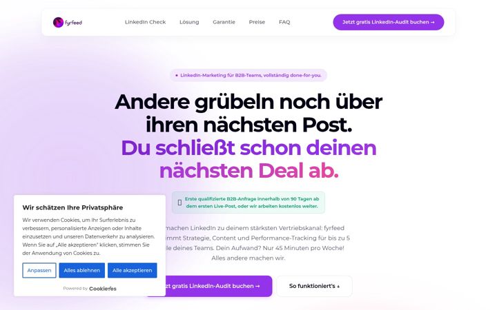 Screenshot of fyrfeed.com