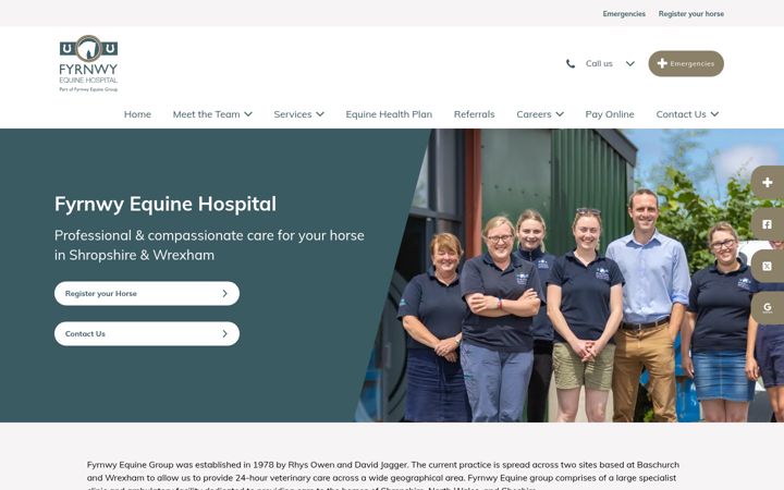 Screenshot of fyrnwy.co.uk