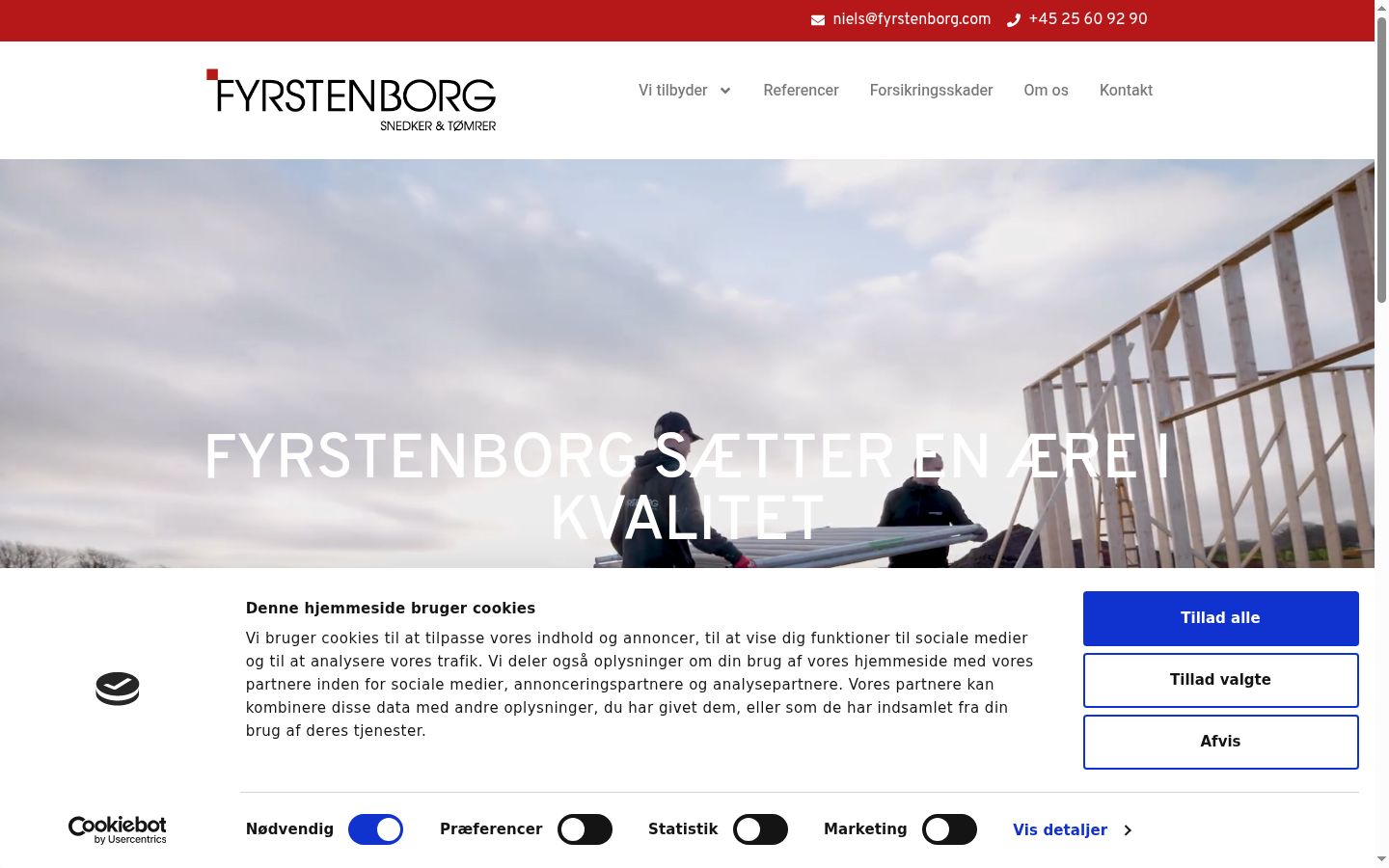 Screenshot van de toestemmingsbanner zoals getoond vóór enige interactie