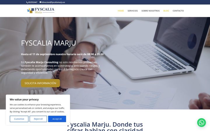 Screenshot of fyscaliamarju.es