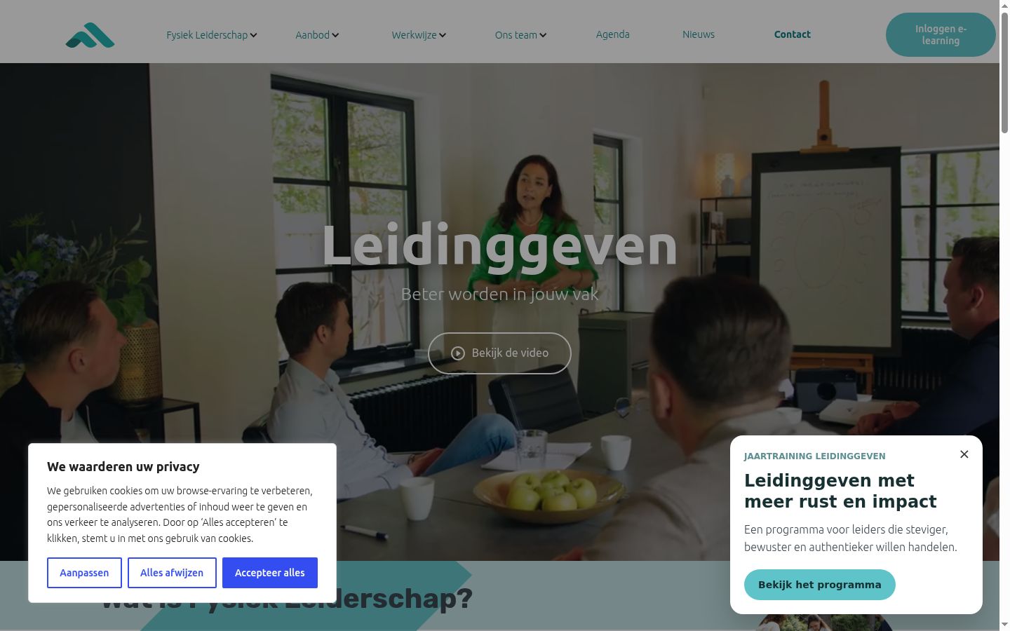 Screenshot des Einwilligungsbanners vor jeglicher Interaktion