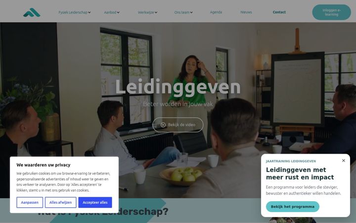 Screenshot of fysiekleiderschap.nl