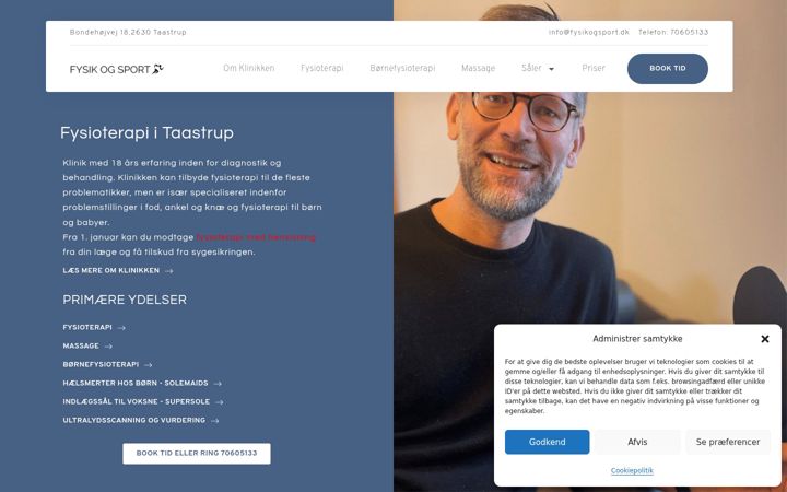 Screenshot of fysikogsport.dk