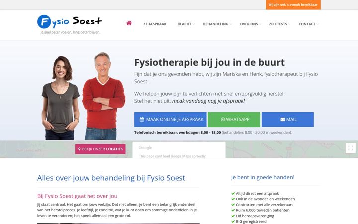 Screenshot of fysio-soest.com