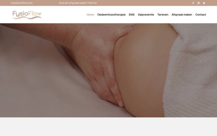 Screenshot of fysioflow.com