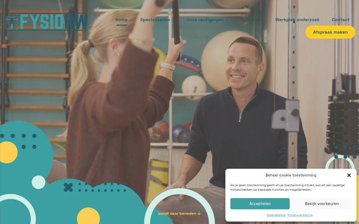 Screenshot of fysiohw.nl