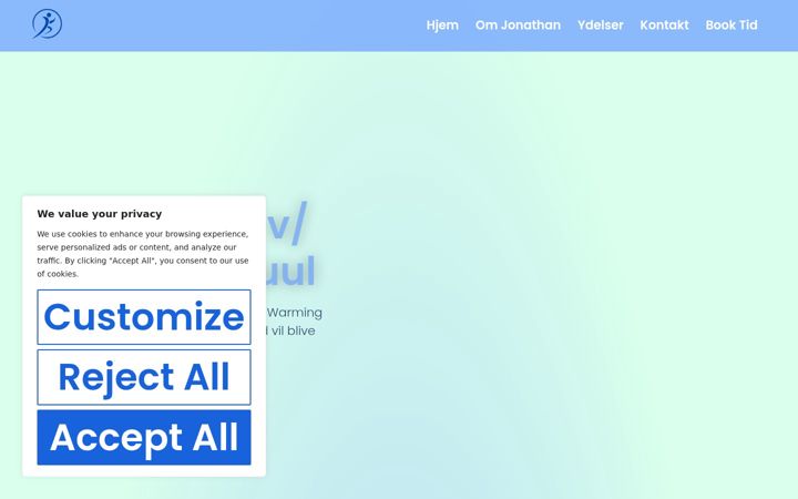 Screenshot of fysiojj.dk