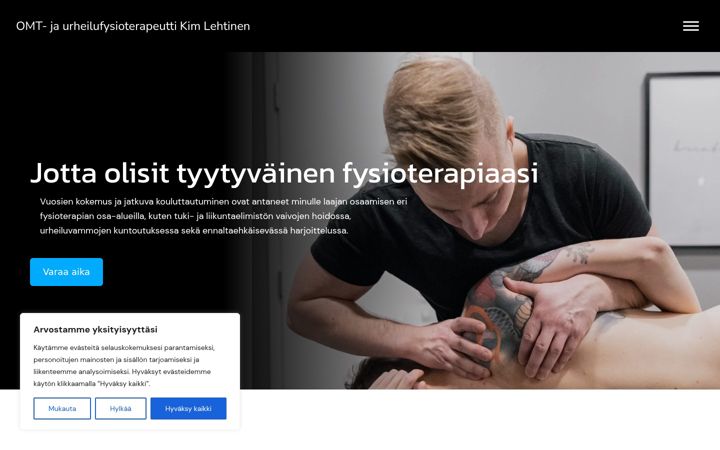 Snimka zaslona za fysiolehtinen.fi
