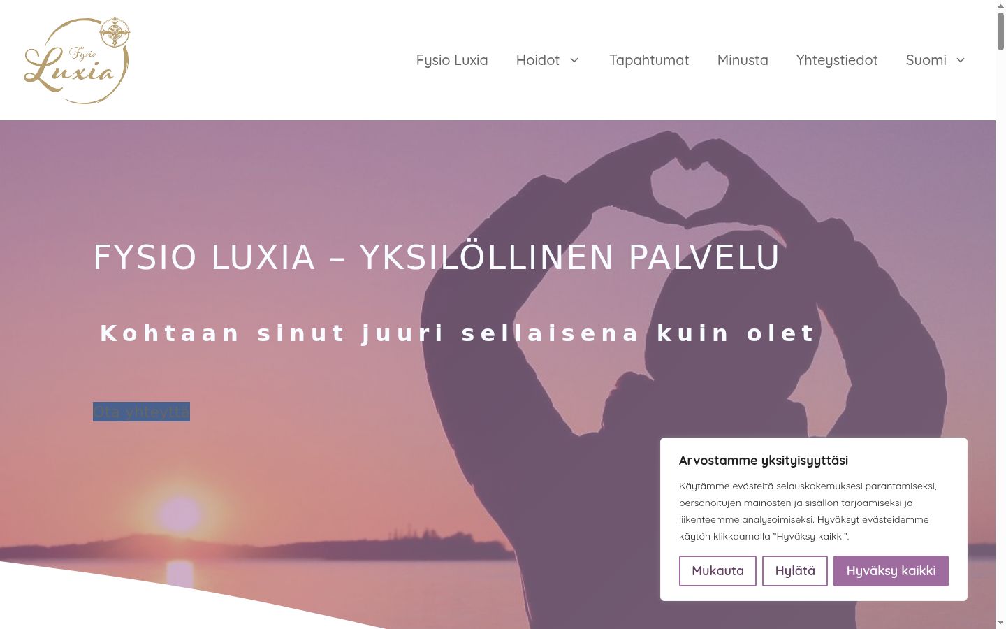 Snimka zaslona bannera za privolu prikazanog prije bilo kakve interakcije