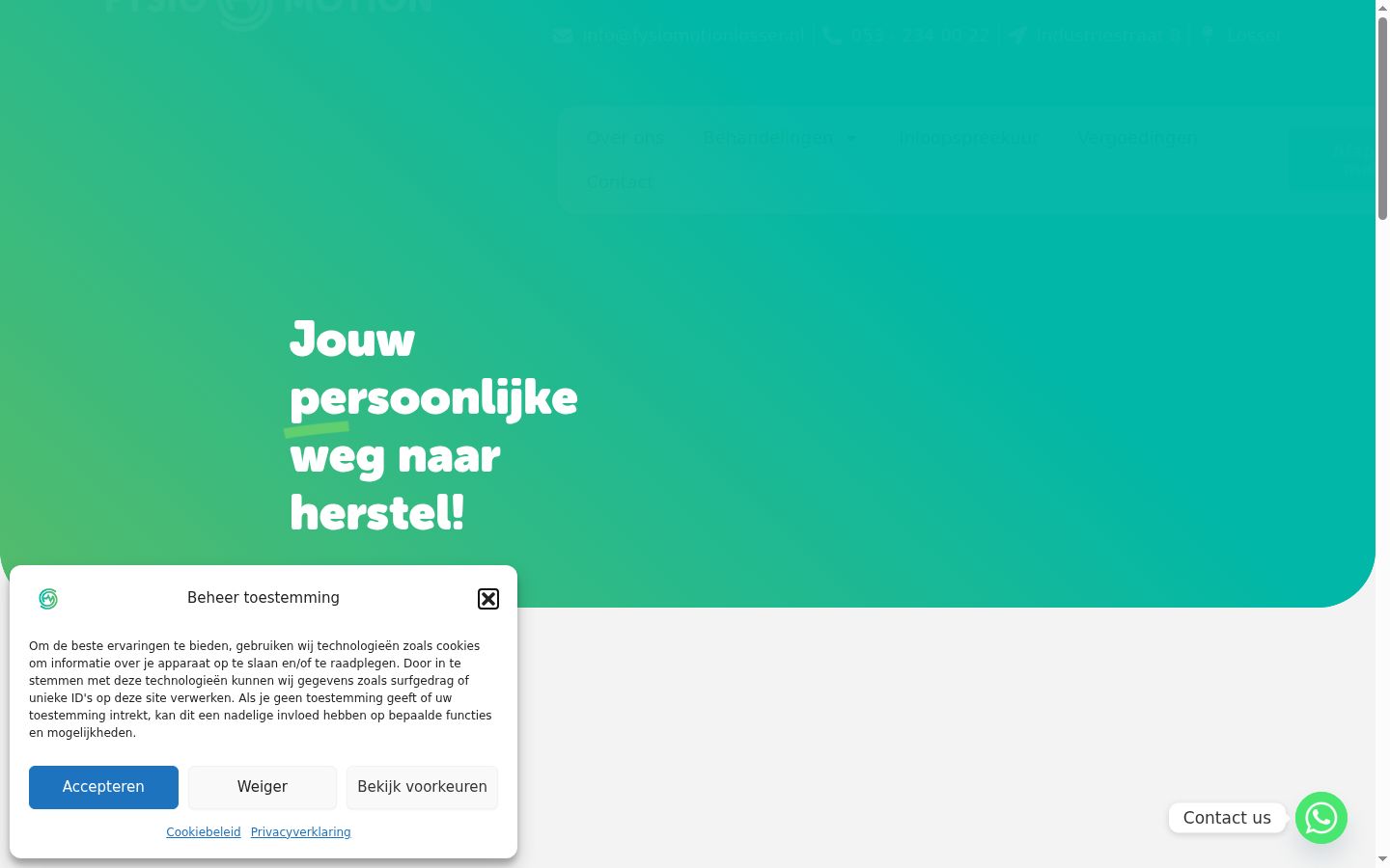 Screenshot tal-banner tal-kunsens muri qabel kwalunkwe interazzjoni