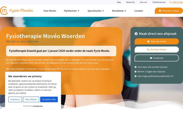 Screenshot of fysiomoveo.nl