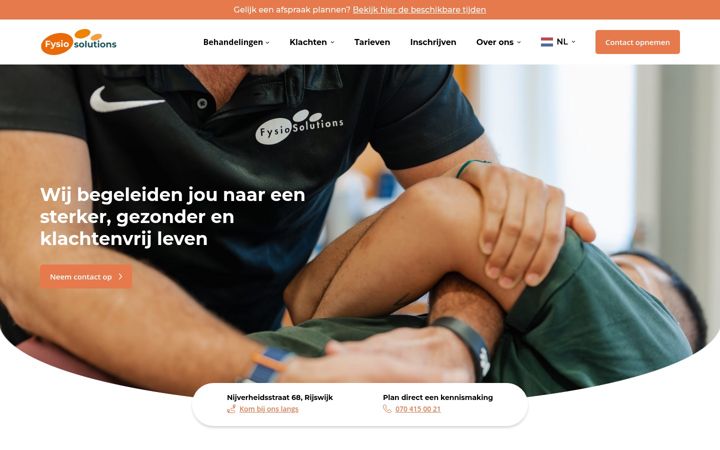 Screenshot of fysiosolutions.nl