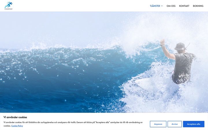 Screenshot of fysiosport.se