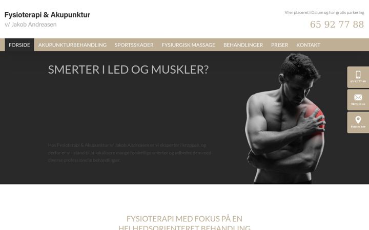 Screenshot of fysioterapi-akupunktur-odense.dk