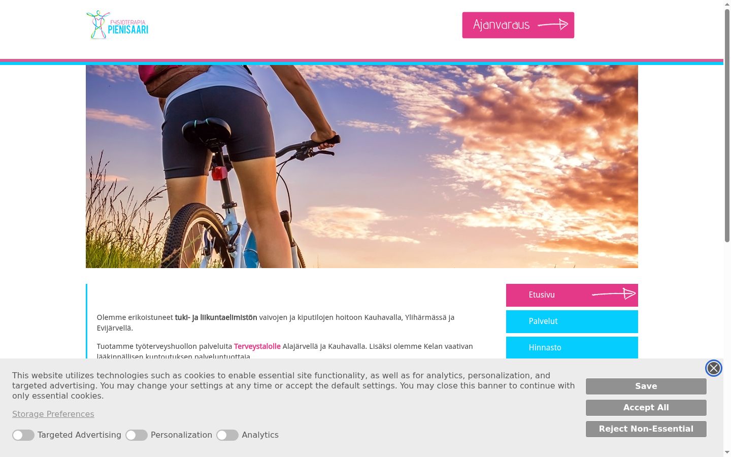 Capture d'écran de la bannière de consentement affichée avant toute interaction