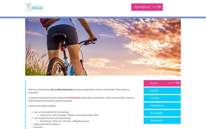 Screenshot of fysioterapiapienisaari.com