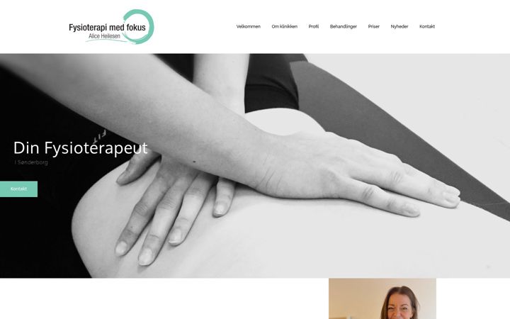 Screenshot of fysioterapimedfokus.dk
