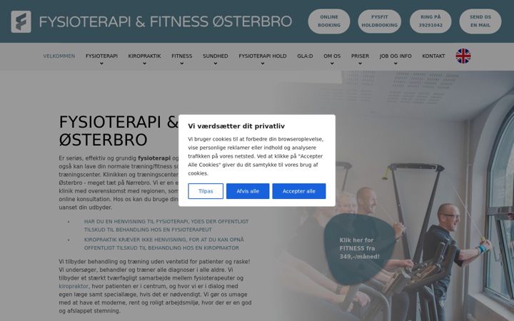 Screenshot of fysioterapiogfitness.dk