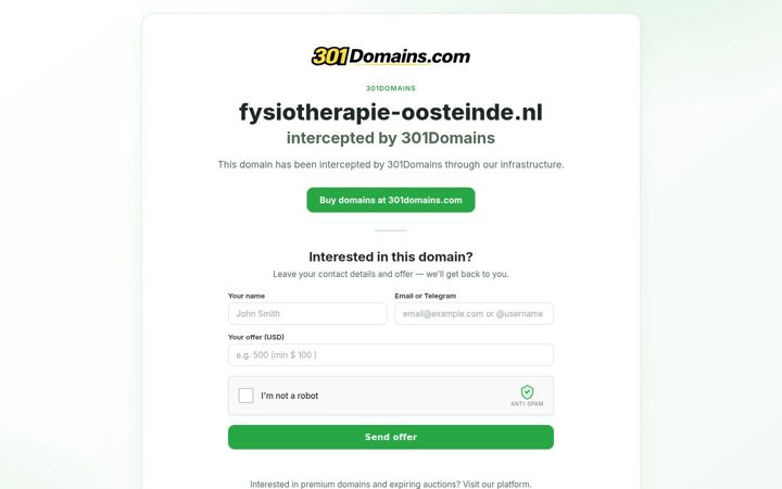 Screenshot of fysiotherapie-oosteinde.nl