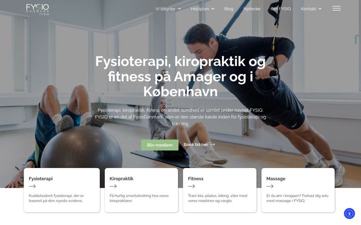 Screenshot of fysiq.dk