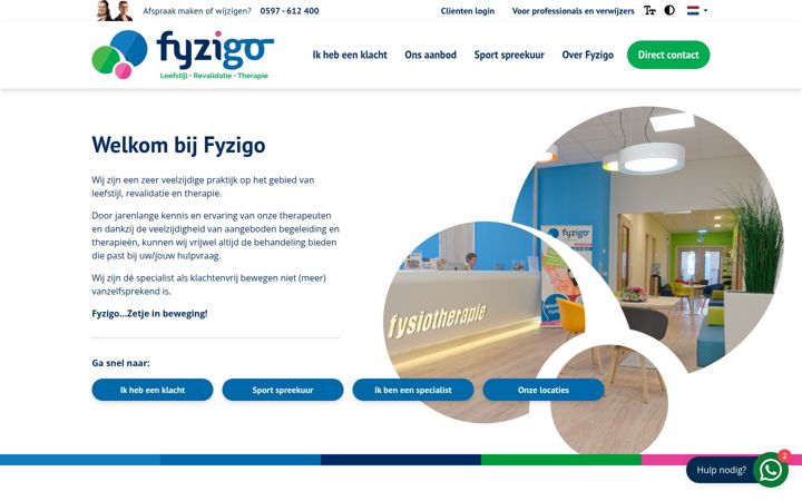 Screenshot of fyzigo.nl