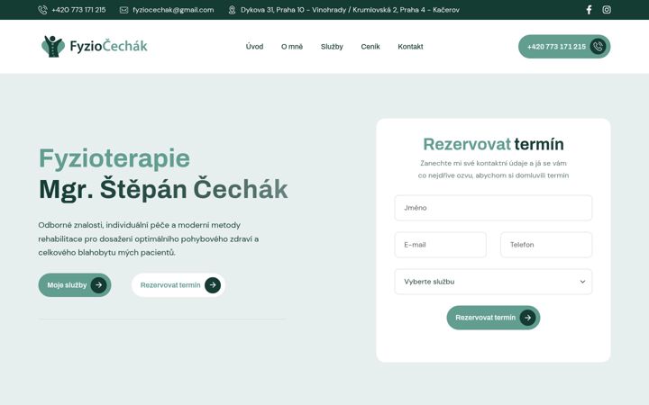 Screenshot of fyziocechak.cz
