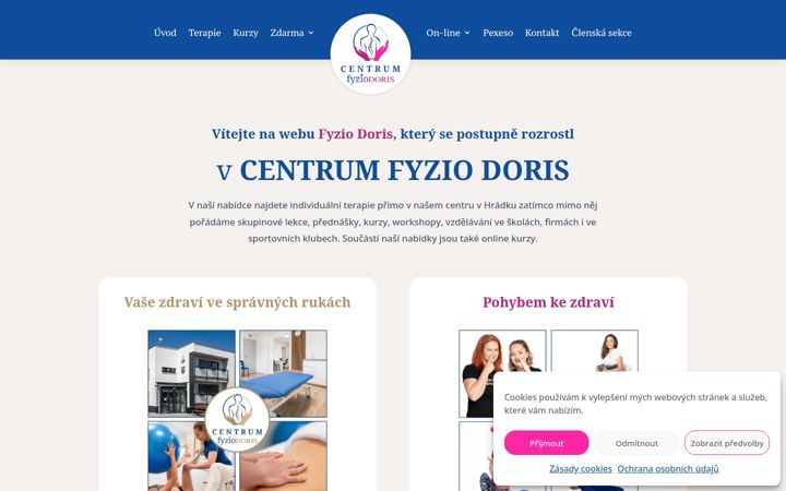 Screenshot of fyziodoris.cz
