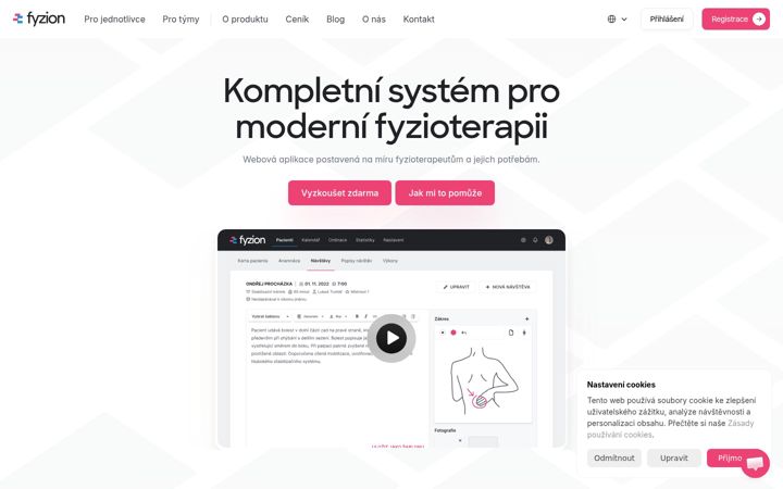 Screenshot of fyzion.cz