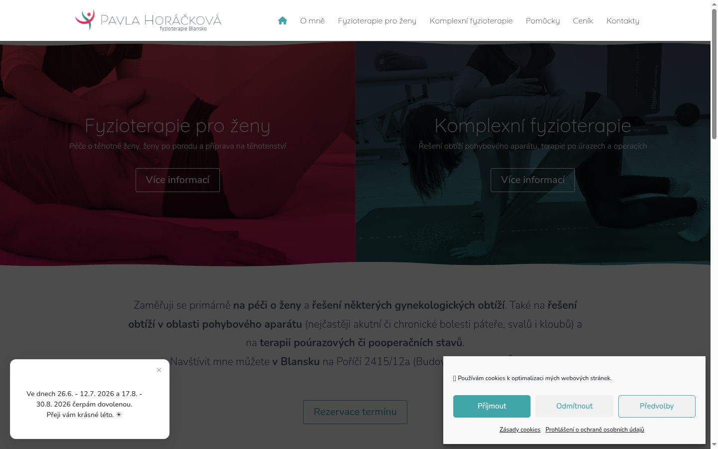 Screenshot des Einwilligungsbanners vor jeglicher Interaktion