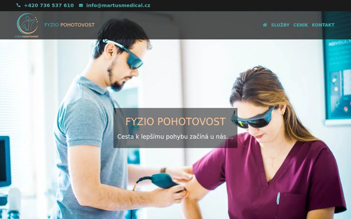 Screenshot of fyziopohotovost.cz