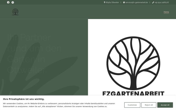 Screenshot von fz-gartenarbeit.de