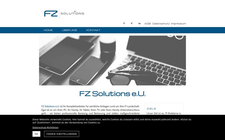 Screenshot of fz-solutions.at