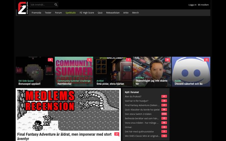 Screenshot of fz.se