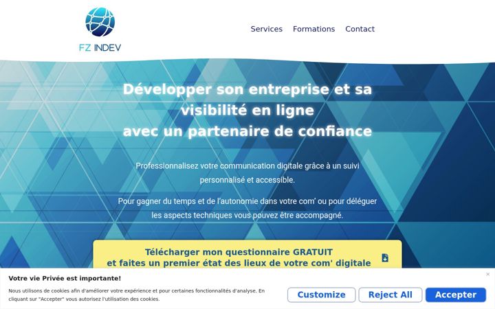 Screenshot of fzindev.fr