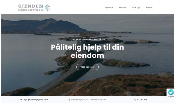 Screenshot of g-eiendomservice.no