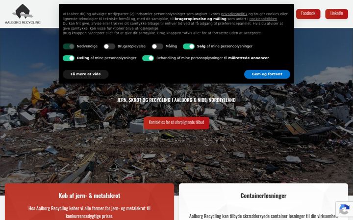 Screenshot of g-fiber.dk