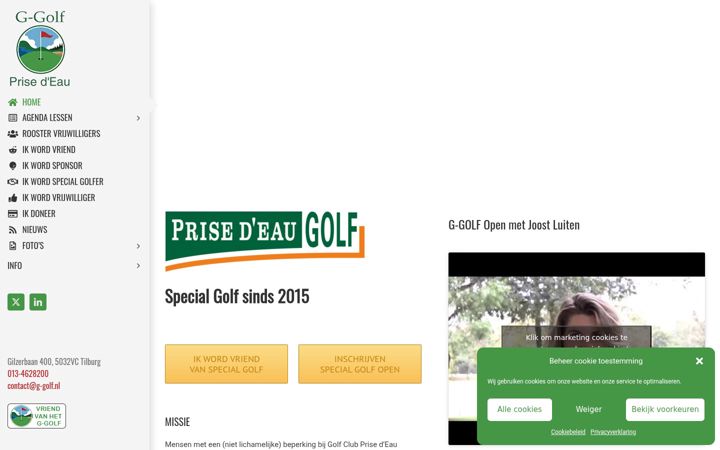 Screenshot of g-golf.nl