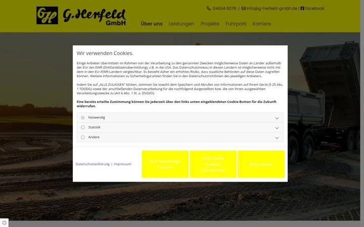 Zrzut ekranu g-herfeld-gmbh.de