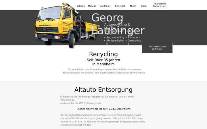 Screenshot of g-laubinger.de