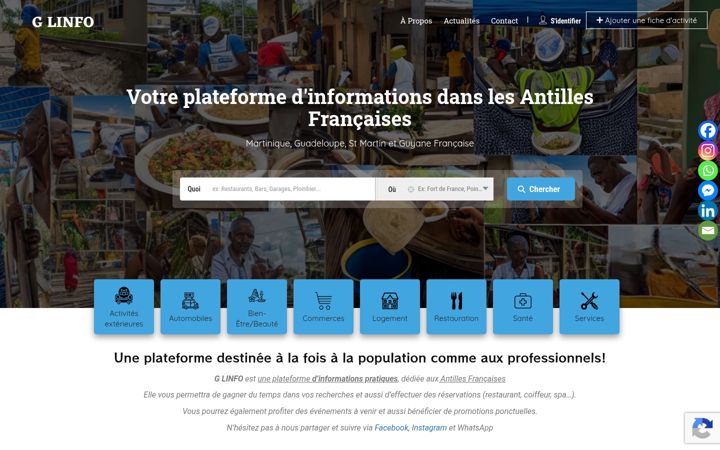 Screenshot of g-linfo.fr