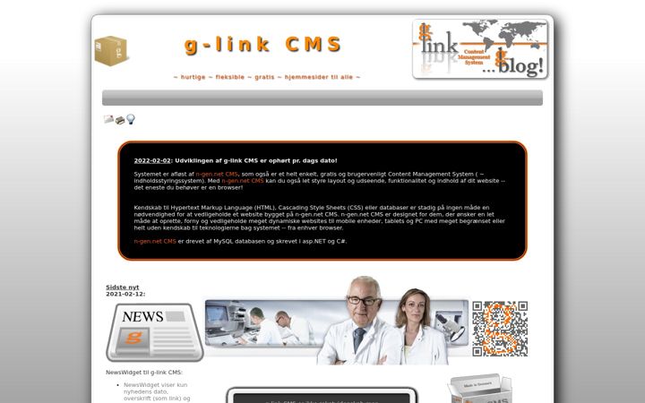 Screenshot of g-link.dk