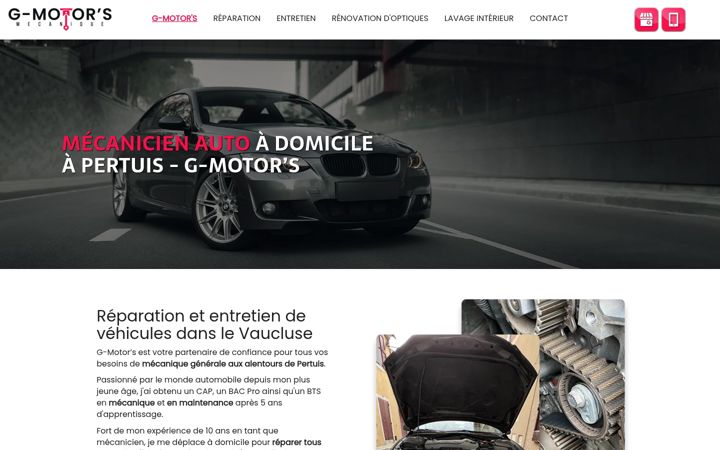 Screenshot of g-motors.fr
